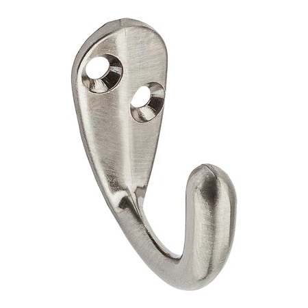 National Hardware 2PK NI SGL Clothes Hook N325-506
